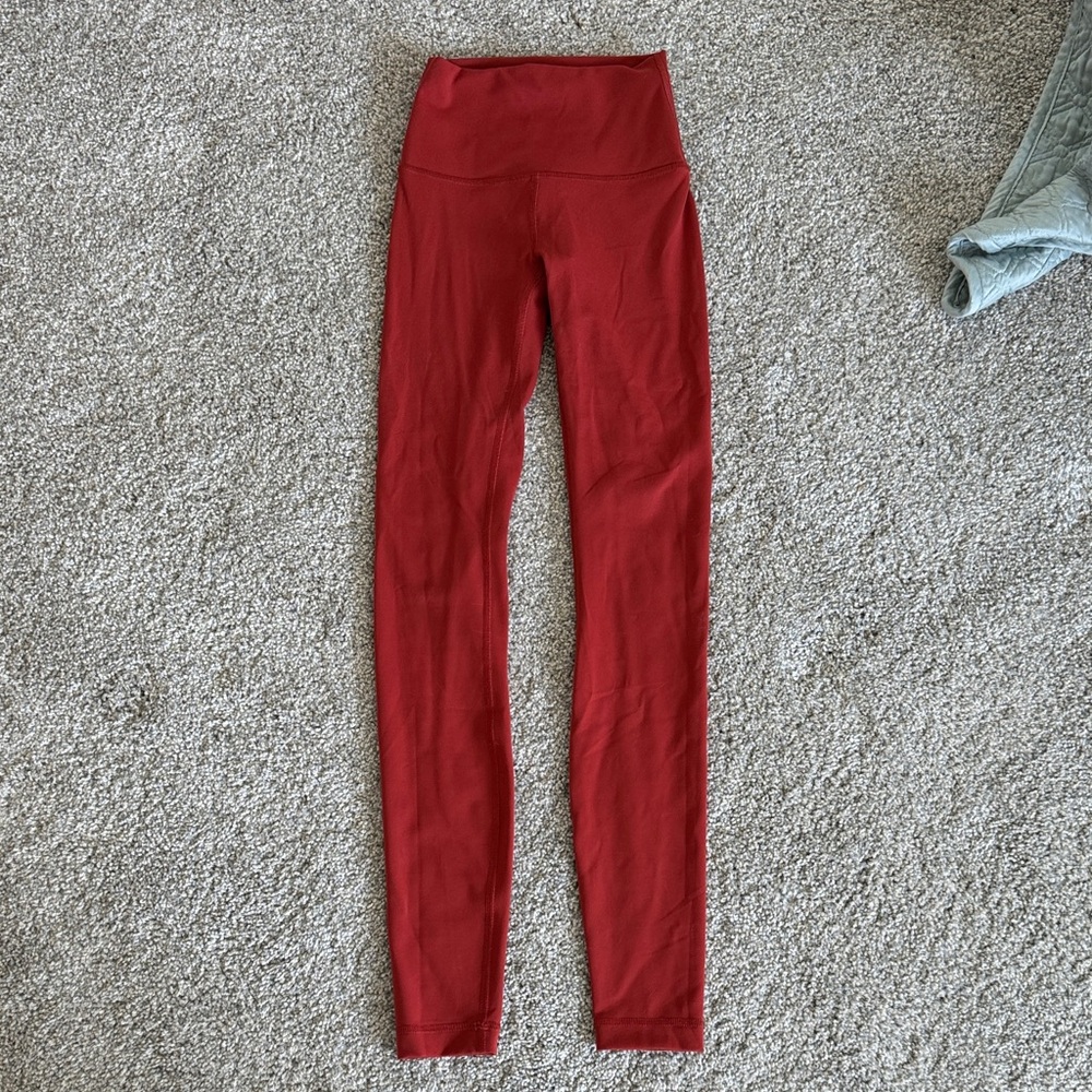 Lululemon burnt orange leggings Size 0